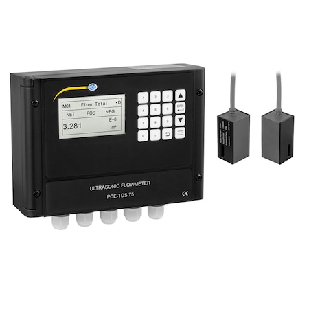 Pce Instruments Ultrasonic Flow Meter, +/- 0.03 to +/- 5 m/s PCE-TDS 75